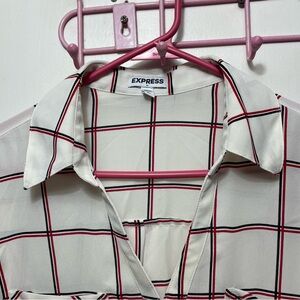 Cream Long Sleeve Button Up Shirt